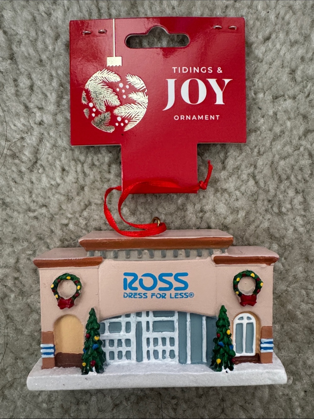 Ross Dress for Less Pink Holiday Store Ornament by Tidings & Joy
